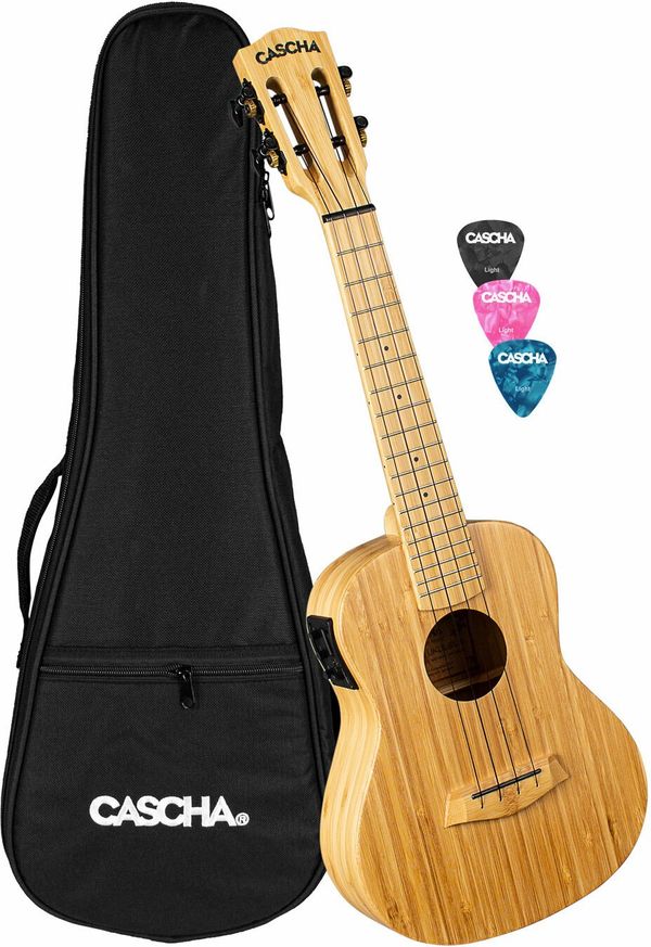 Cascha Cascha HH 2313E Bamboo Koncertni ukulele Natural