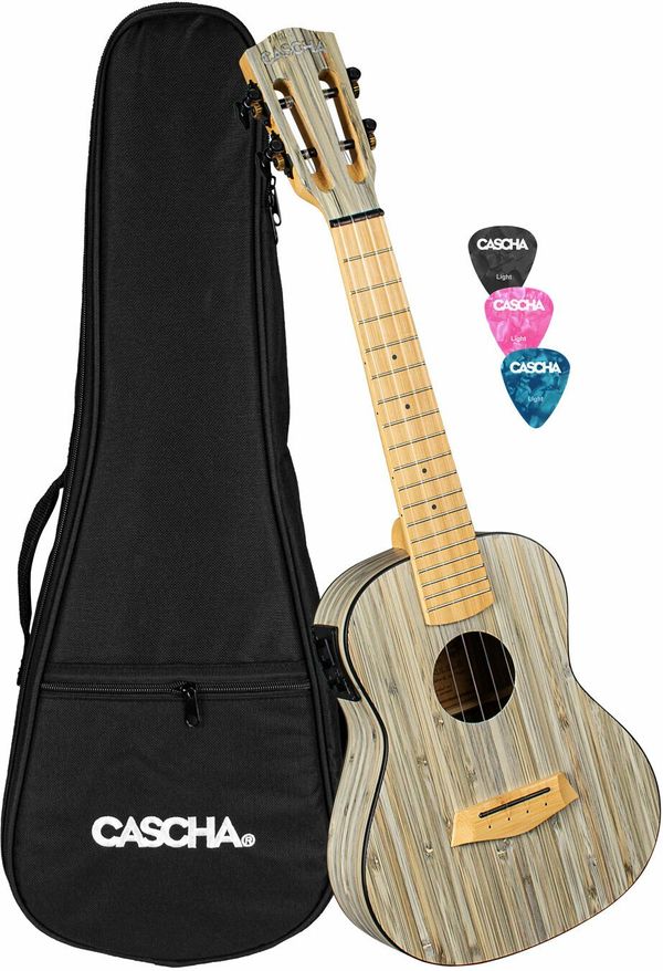 Cascha Cascha HH 2316E Bamboo Koncertni ukulele Graphite