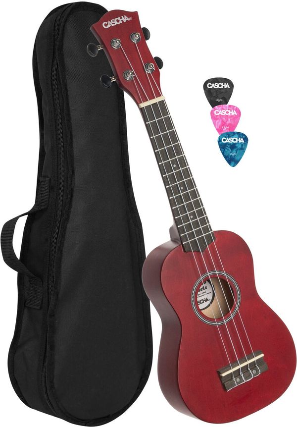 Cascha Cascha HH 3961 Soprano ukulele Red