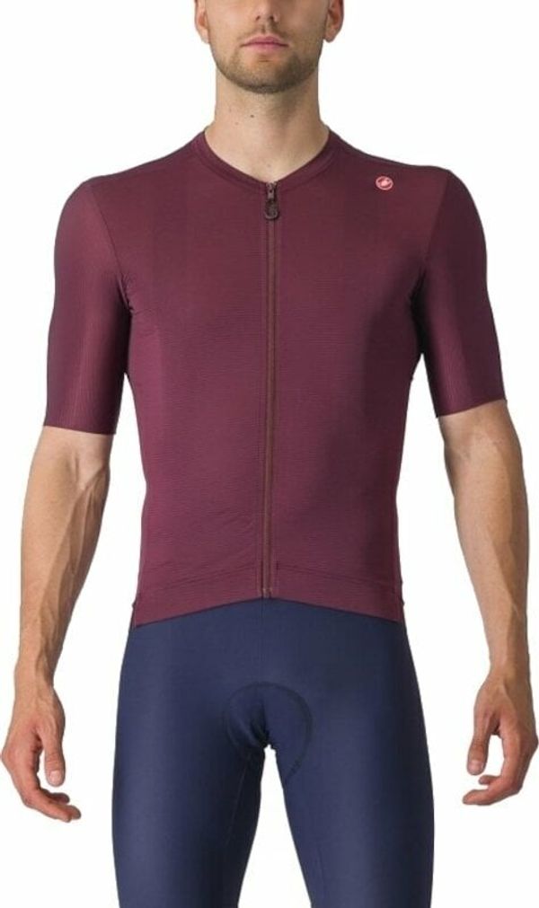 Castelli Castelli Espresso Jersey Dres Deep Bordeaux/Silver Moon 2XL