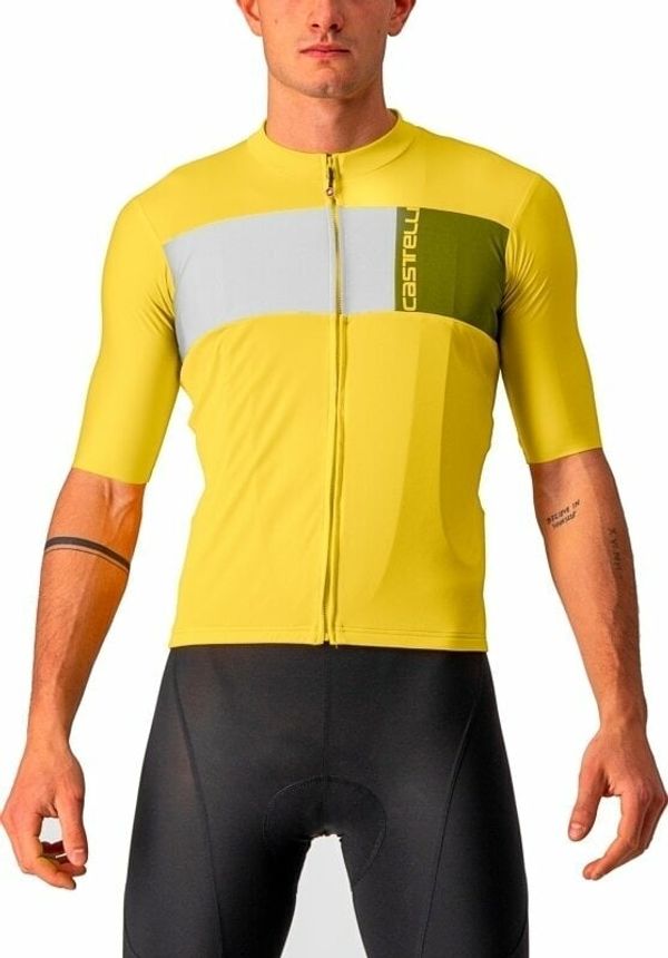 Castelli Castelli Prologo 7 Jersey Dres Passion Fruit/Ivory-Avocado Green M