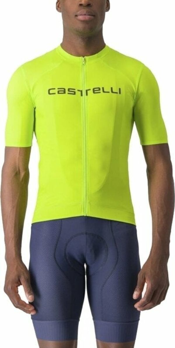 Castelli Castelli Prologo Lite Jersey Dres Electric Lime/Deep Green 3XL
