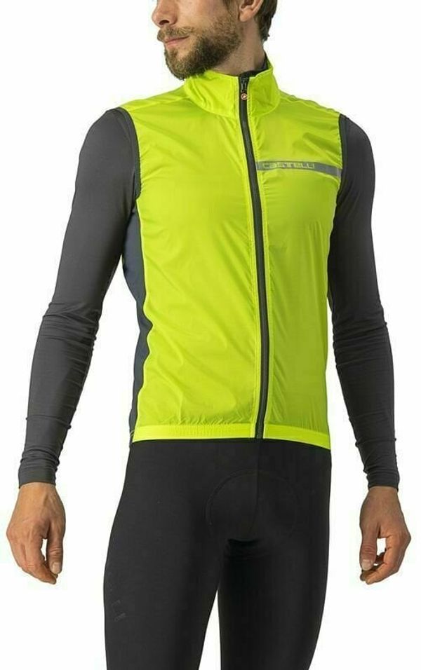 Castelli Castelli Squadra Stretch Vest Electric Lime/Dark Gray M Prsluk
