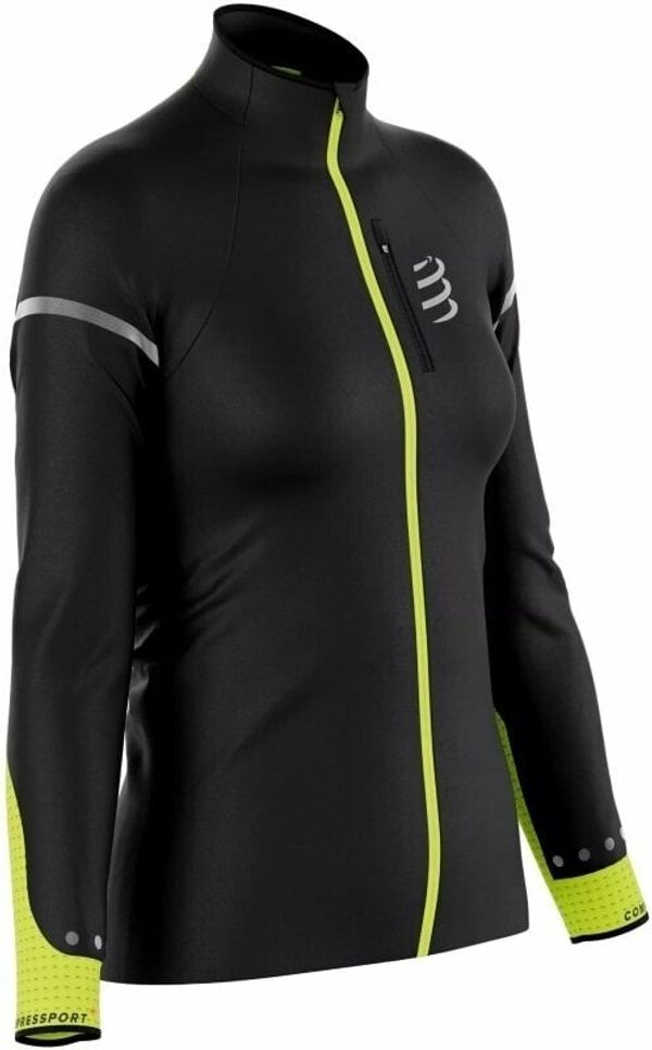 Compressport Compressport Hurricane Windproof Jacket Flash W Black/Fluo Yellow S Jakna za trčanje