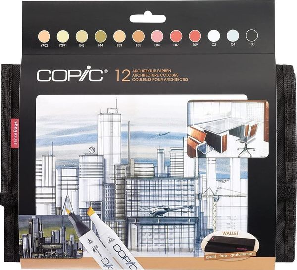 Copic Copic Classic Uložak za nalivpero Architecture Colours 12 kom