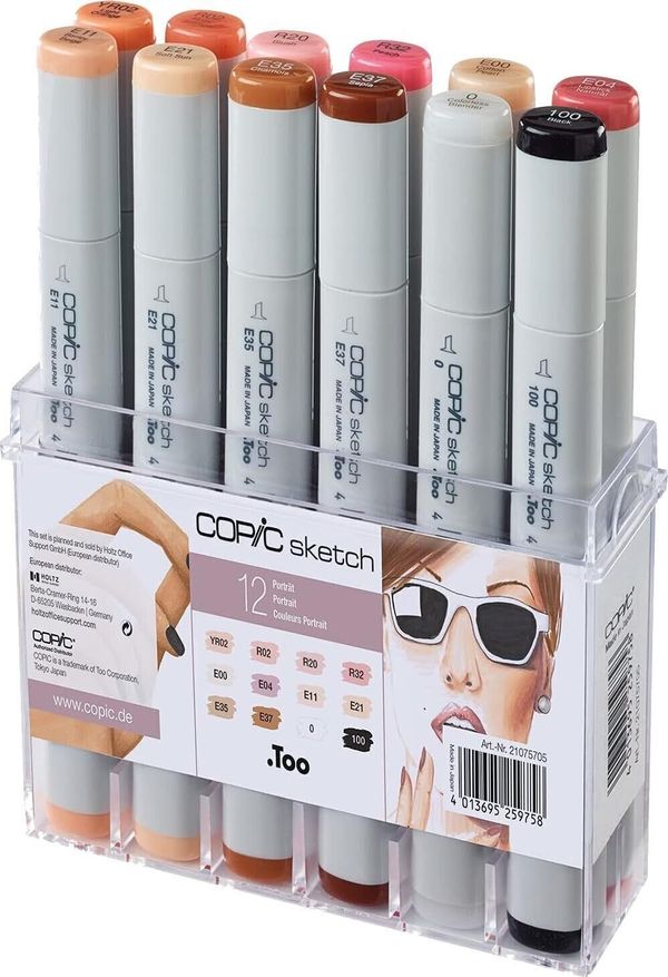 Copic Copic Classic Uložak za nalivpero Skin Tones Colours 12 kom