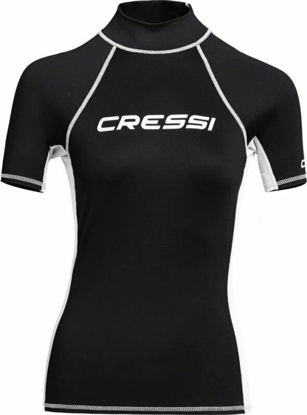 Cressi Cressi Rash Guard Lady Short Sleeve Košulja Black/White M
