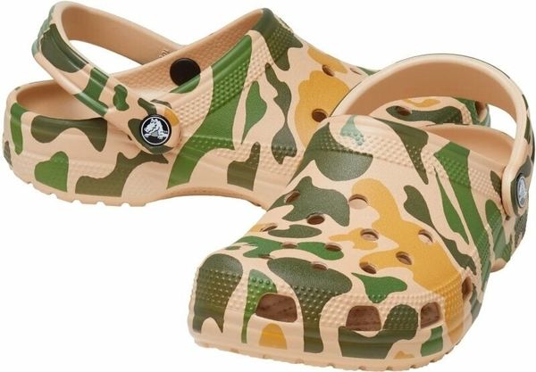 Crocs Crocs Classic Printed Camo Clog Sandale Chai/Tan 36-37