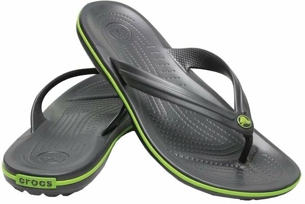 Crocs Crocs Crocband Flip Papuče Graphite/Volt Green 39-40