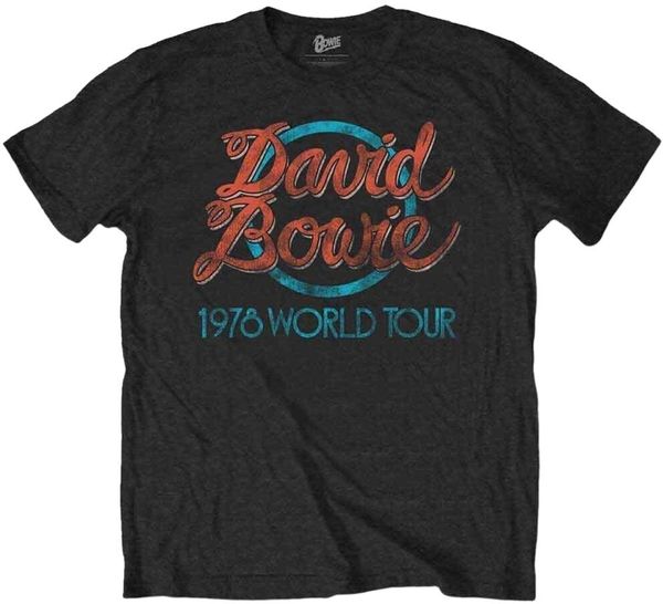 David Bowie David Bowie Košulja 1978 World Tour Unisex Black M