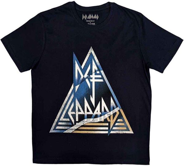 Def Leppard Def Leppard Košulja Triangle Logo Unisex Navy Blue L