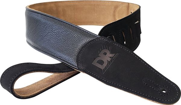 DR Strings DR Strings BTS Kožnati remen za gitaru Black