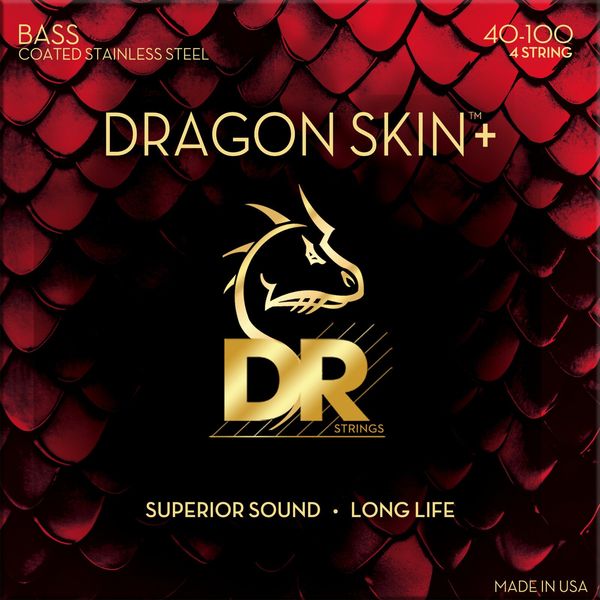 DR Strings DR Strings Dragon Skin+ Coated Steel Light 40-100 Žice za bas gitaru