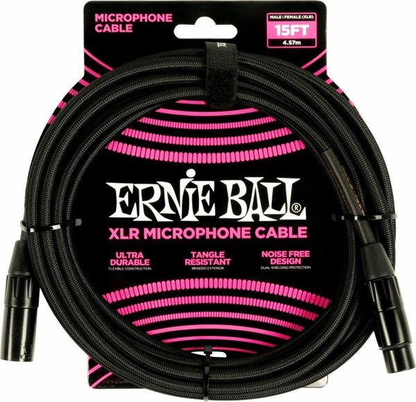 Ernie Ball Ernie Ball 6391 Crna 4,5 m