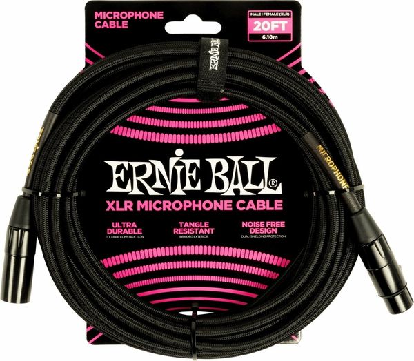 Ernie Ball Ernie Ball 6392 Crna 6,1 m