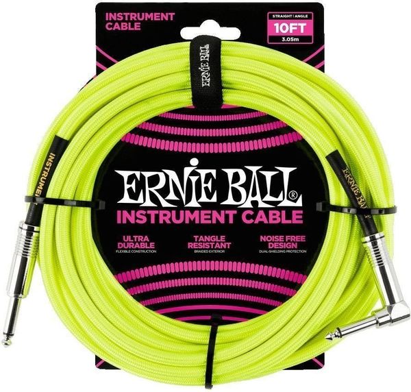 Ernie Ball Ernie Ball P06080-EB Žuta 3 m Ravni - Kutni