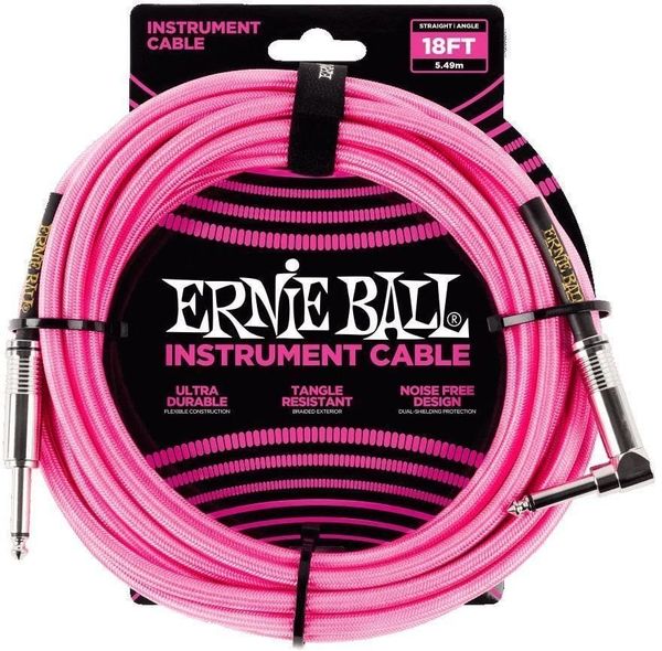 Ernie Ball Ernie Ball P06083-EB Ružičasta 5,5 m Ravni - Kutni