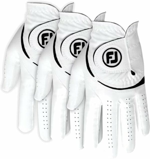 Footjoy Footjoy Weathersof Golf (3 Pack) White/Black Lijeva ruka M Muške rukavice