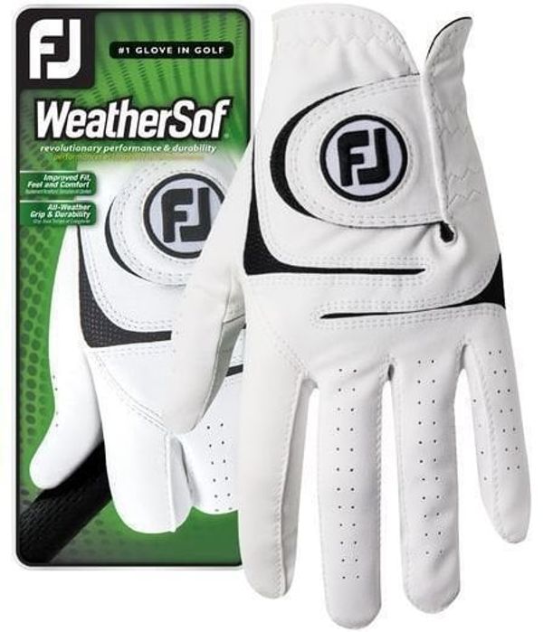 Footjoy Footjoy WeatherSof White Desna ruka L Muške rukavice