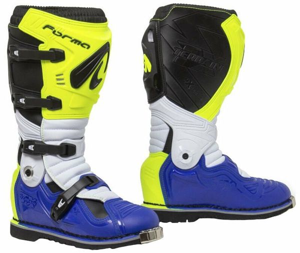 Forma Boots Forma Boots Terrain Evolution TX Yellow Fluo/White/Blue 42 Motociklističke čizme