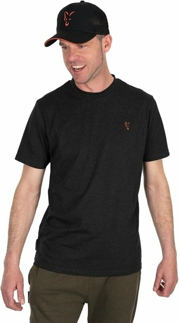 Fox Fishing Fox Fishing Majica Collection T-Shirt Black/Orange L
