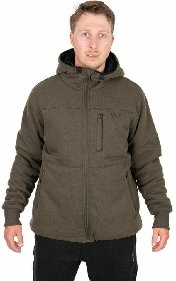 Fox Fishing Fox Fishing Majica s kapuljačom Collection Sherpa Hoody Green/Black XL