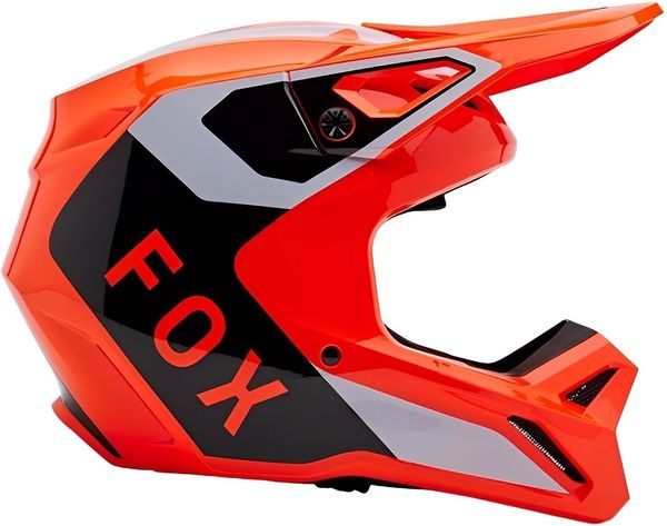 FOX FOX V1 Lean Fluorescent Orange XL Kaciga