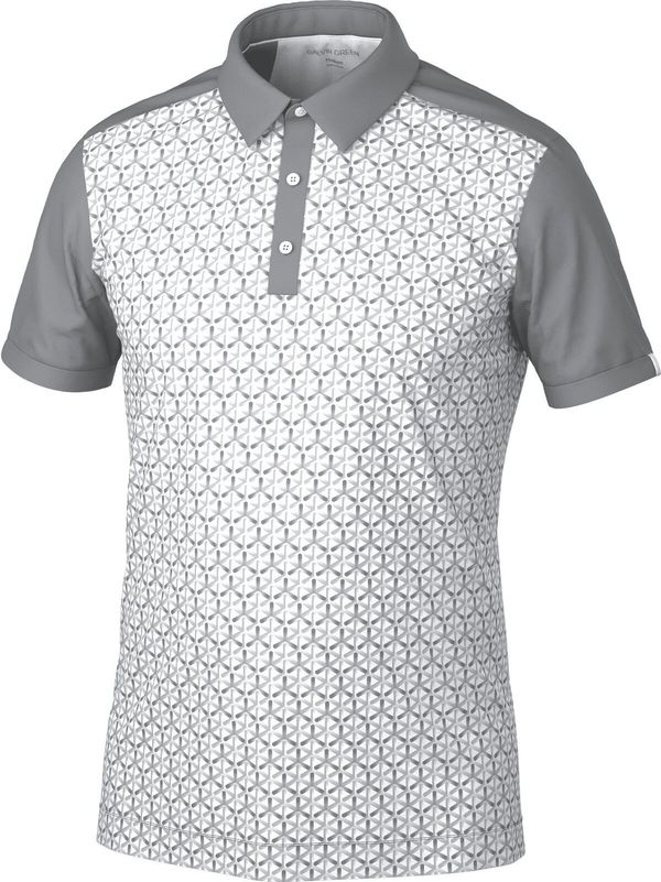 Galvin Green Galvin Green Mio Mens Breathable Short Sleeve Shirt Cool Grey/Sharkskin 2XL