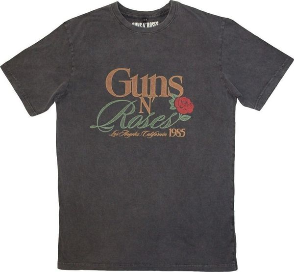 Guns N' Roses Guns N' Roses Košulja California 1985 Stone Wash Unisex Charcoal Grey S