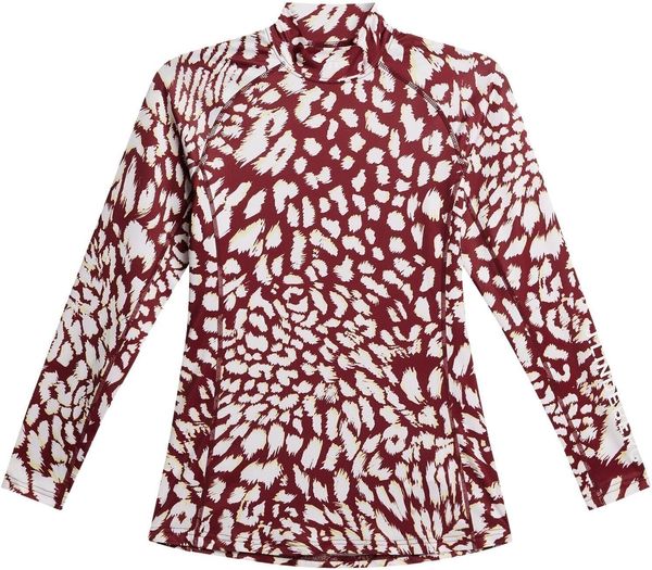 J.Lindeberg J.Lindeberg Asa Print Soft Compression Top Glitch Leo Lime XS