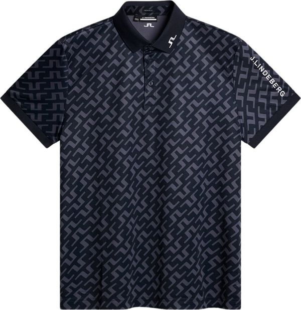 J.Lindeberg J.Lindeberg Tour Tech Regular Fit Print Bias Bridge Navy 2XL Polo majica