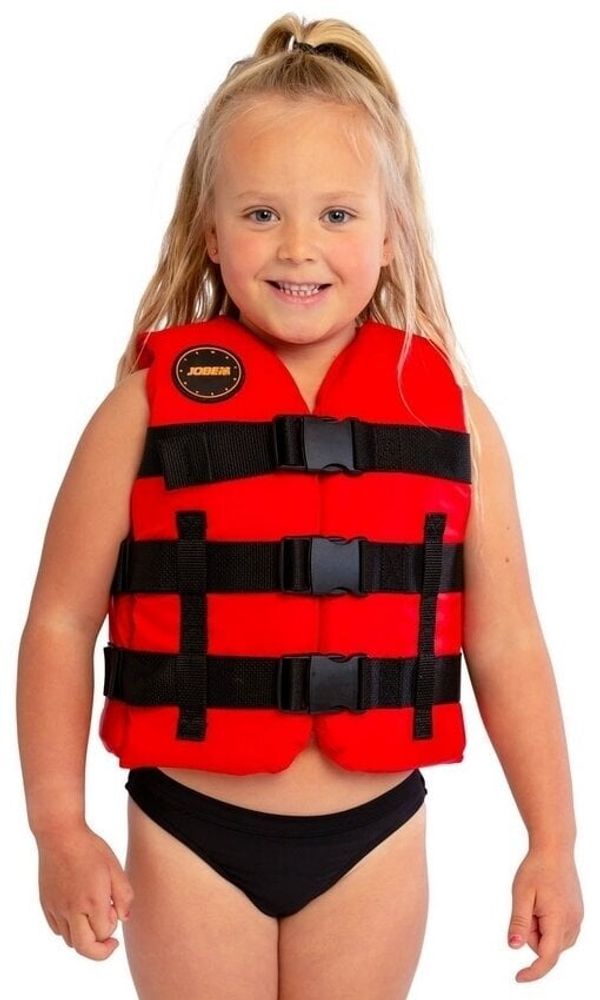 Jobe Jobe Nylon Life Vest Kids Red 30-40 kg Prsluk za sportove na vodi