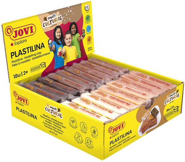 Jovi Jovi Plastilina Dječja masa za modeliranje Body 18 x 50 g