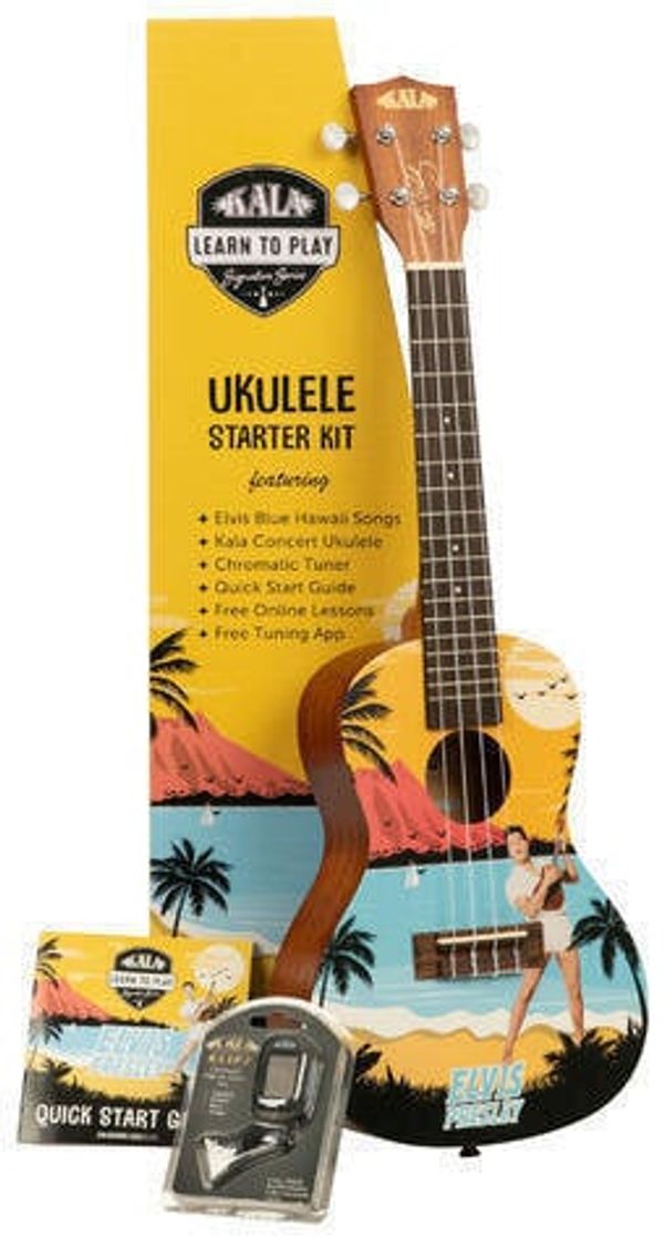 Kala Kala Learn To Play Koncertni ukulele Elvis Blue Hawaii