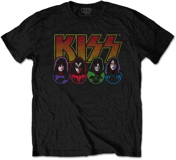 Kiss Kiss Košulja Logo, Faces & Icons Unisex Black S