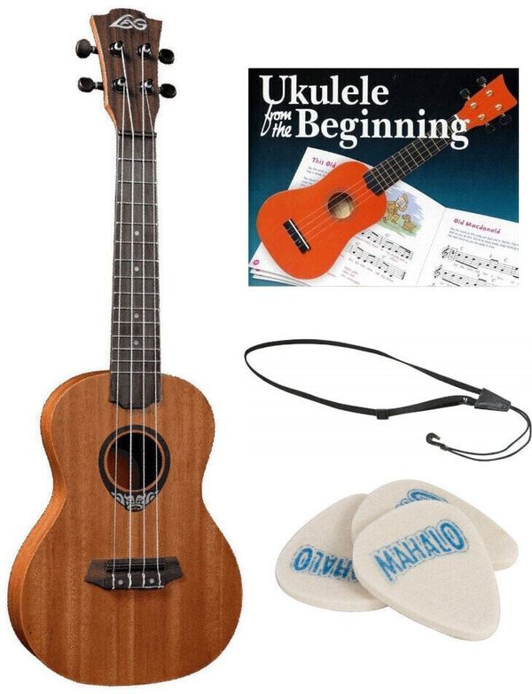 LAG LAG TKU110C SET Koncertni ukulele Natural