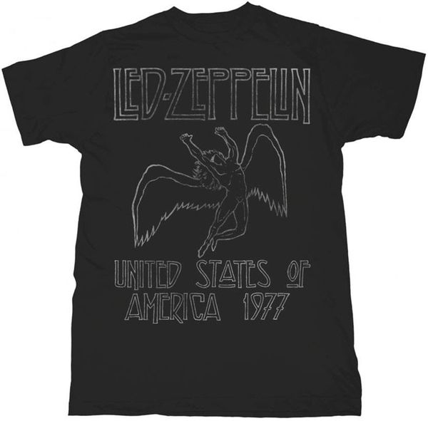 Led Zeppelin Led Zeppelin Košulja USA '77. Unisex Black S