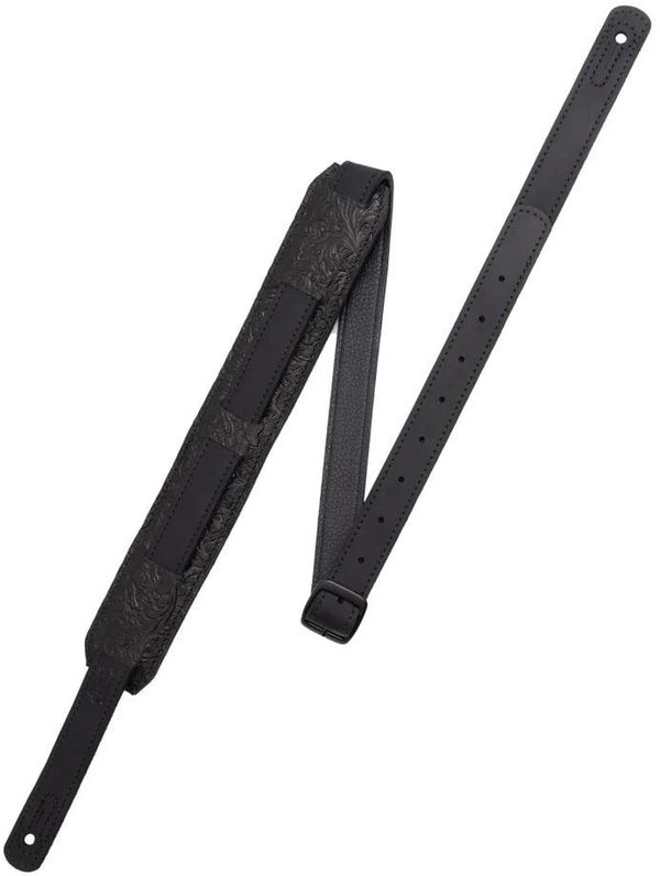 Levys Levys M11BGV-BLK Kožnati remen za gitaru Black