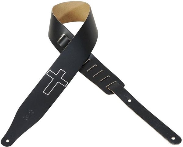 Levys Levys M17CHC Kožnati remen za gitaru Black