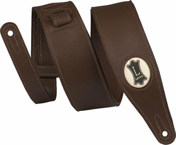 Levys Levys M17VGN-DBR Kožnati remen za gitaru Dark Brown