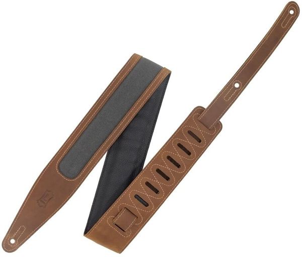 Levys Levys M317TRI-BRN-GRY Kožnati remen za gitaru Brown, Grey
