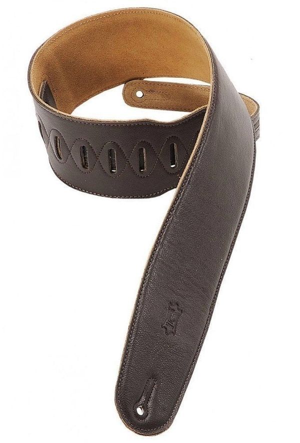 Levys Levys M4GF Kožnati remen za gitaru Dark Brown