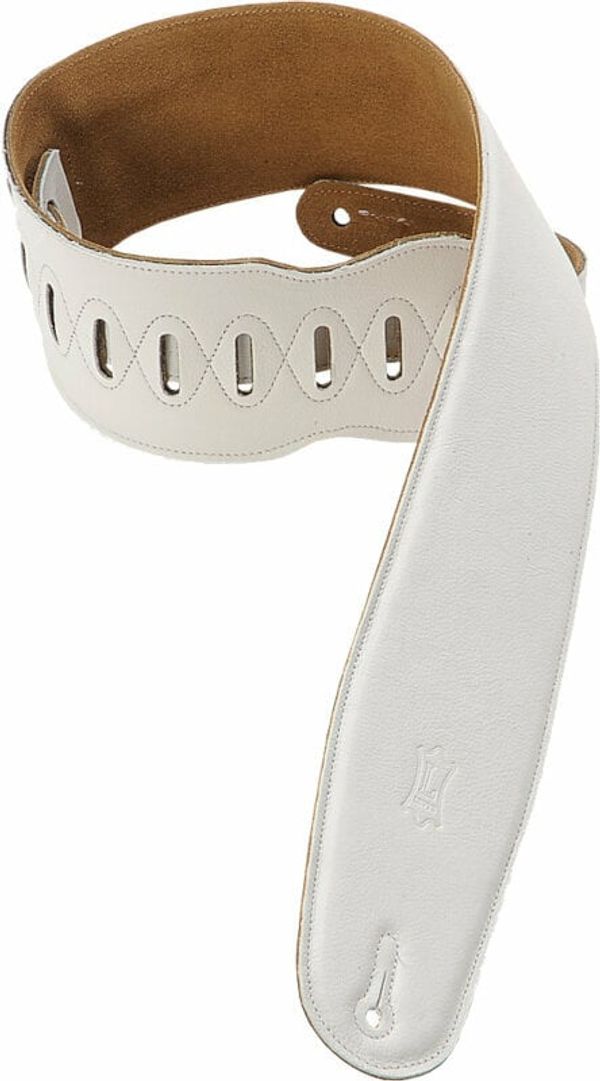Levys Levys M4GF Kožnati remen za gitaru White