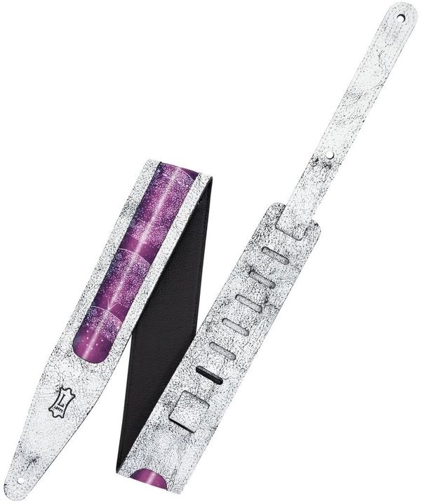 Levys Levys MG317ZB-WHT Kožnati remen za gitaru White