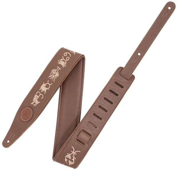 Levys Levys MG317ZE-BRN Kožnati remen za gitaru Brown