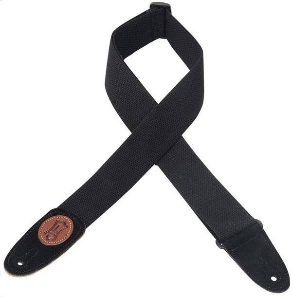 Levys Levys MSSC8 Cotton Guitar Strap, Black