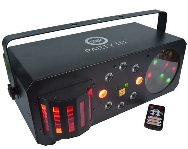 Light4Me Light4Me Party III Effect Derby Laser Gobo Wash Par