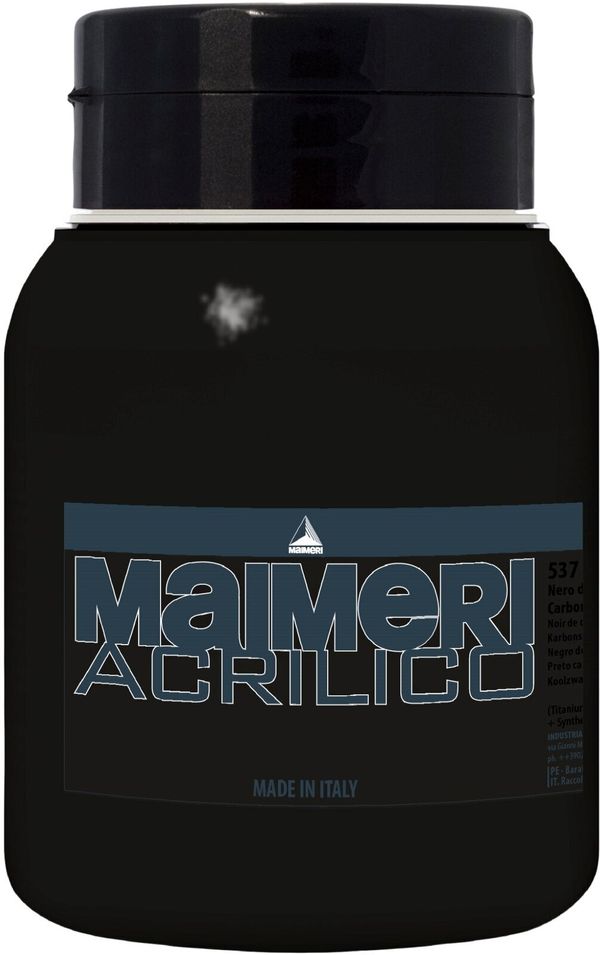 Maimeri Maimeri Acrilico Akrilna boja Carbon Black 537 1000 ml 1 kom