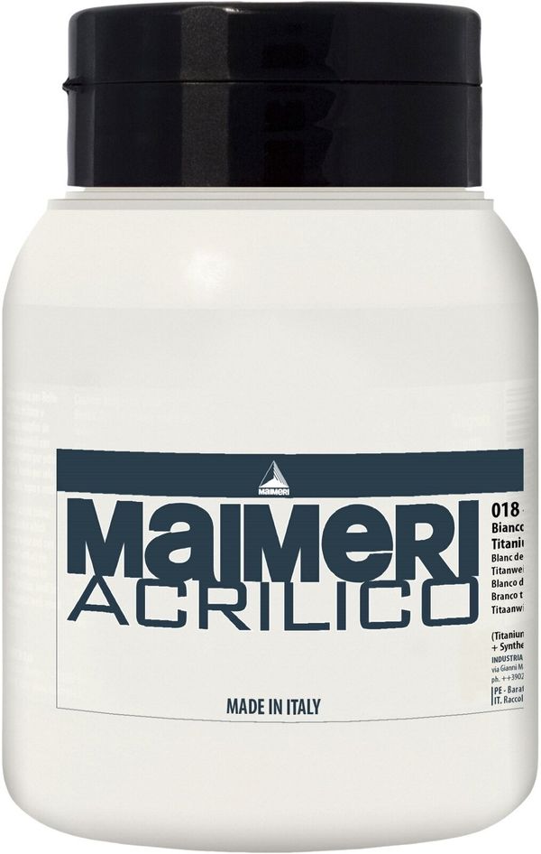 Maimeri Maimeri Acrilico Akrilna boja Titanium White 018 1000 ml 1 kom