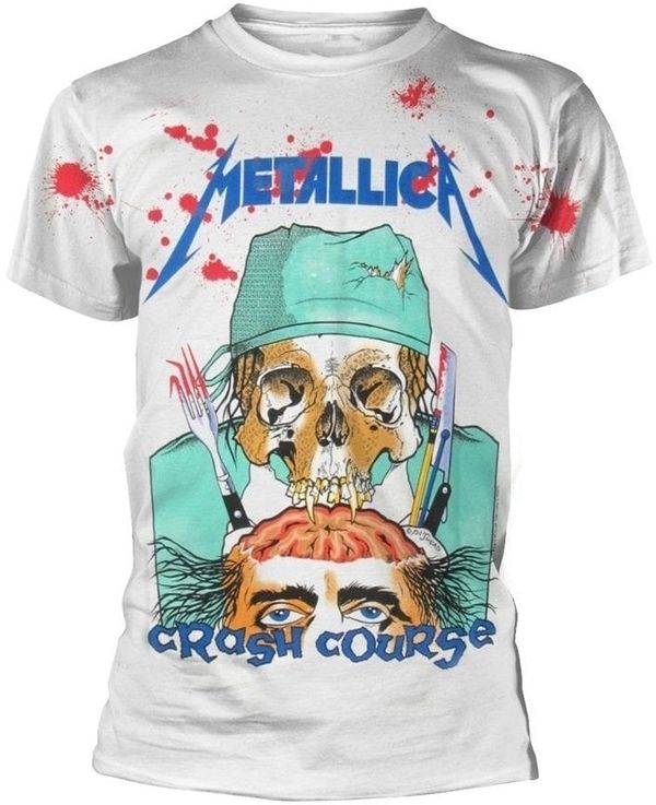 Metallica Metallica Košulja Crash Course In Brain Surgery White M